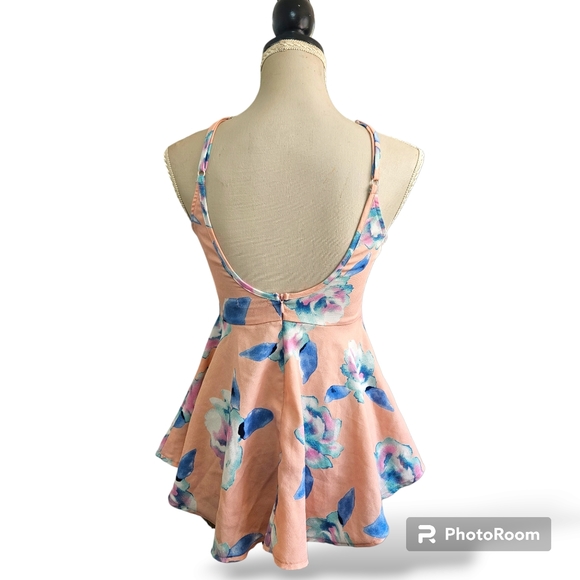 Paper Scissors | pink and blue Gorgeous Halter Top - Size S - Picture 3 of 8